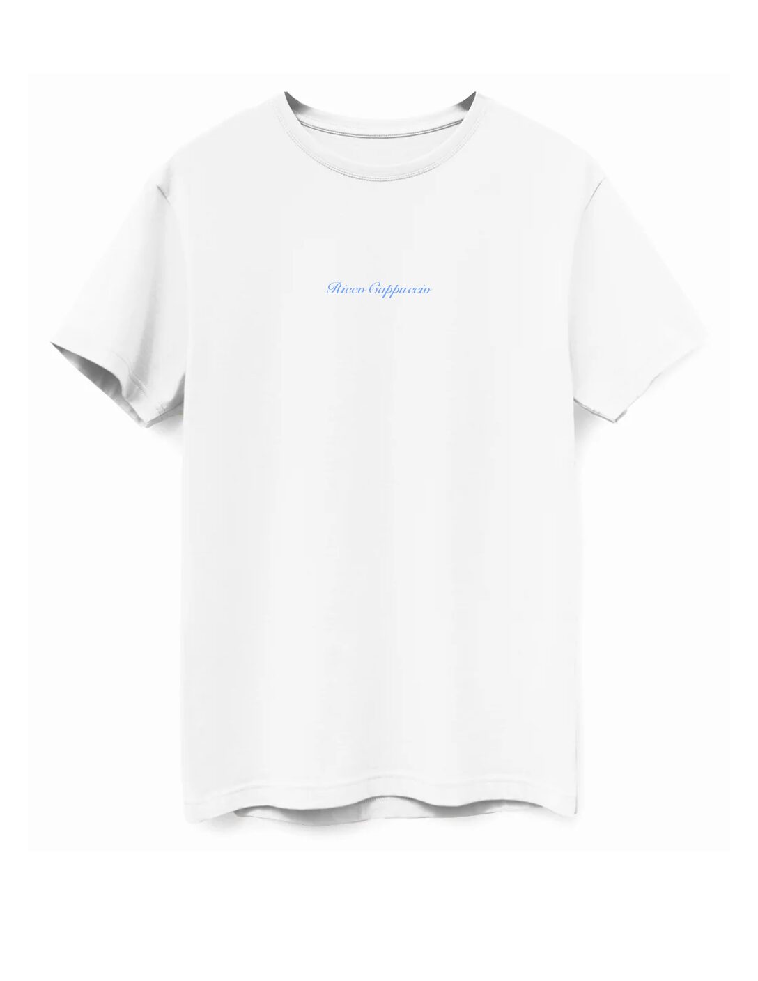 PRE-ORDER ITEM: T-SHIRT, SHORT SLEEVE: WHITE - BLUE PRINT