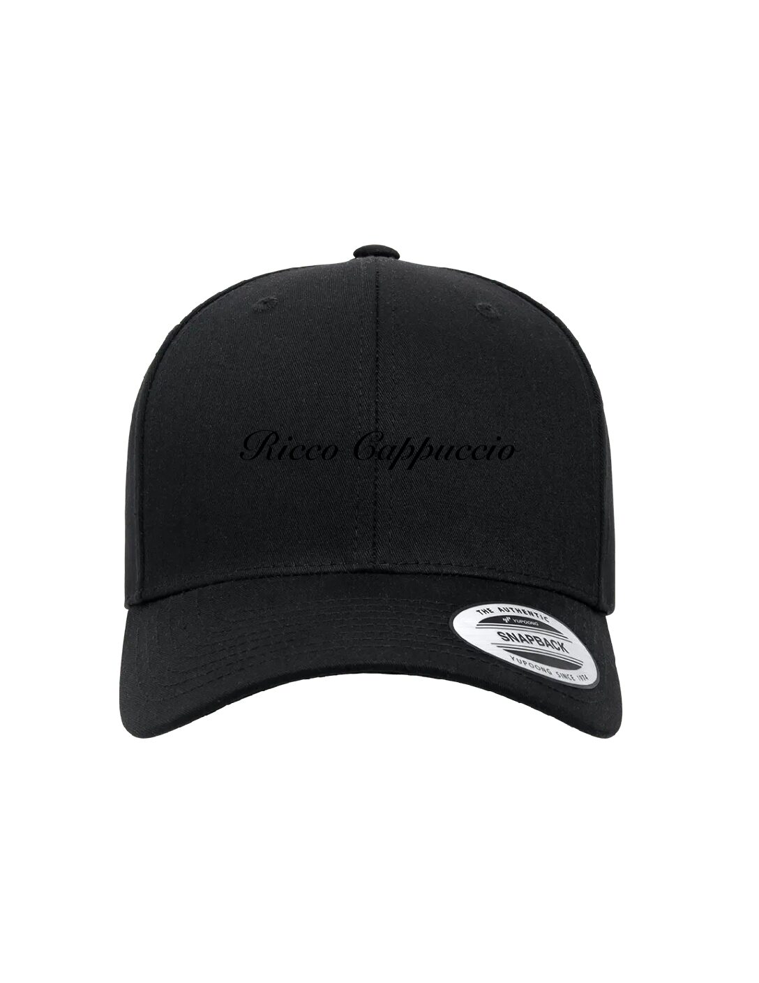PRE-ORDER ITEM: HAT, STRUCTURED: BLACK - BLACK PRINT
