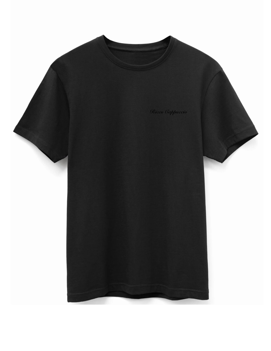 PRE-ORDER ITEM: T-SHIRT, SHORT SLEEVE: BLACK - BLACK PRINT